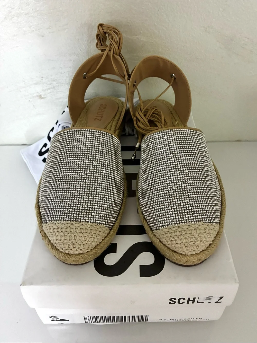 SCHUTZ slip espadrilles
